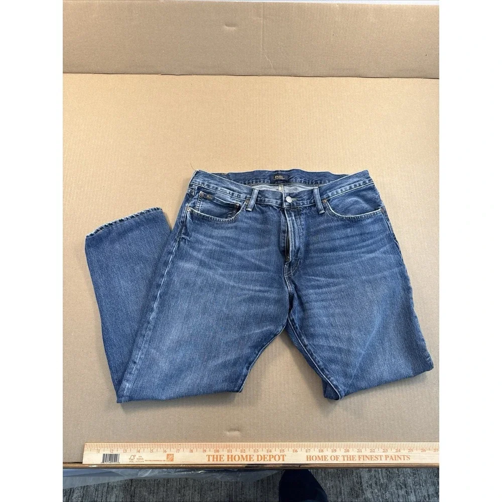 Polo Ralph Lauren Varick Slim Straight Jeans Men's 36x30 (28) Blue‎ Medium Wash